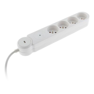 Multiprise parafoudre 4x16A blanc Zenitech