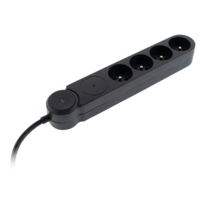 Multiprise parafoudre 4x16A noir Zenitech