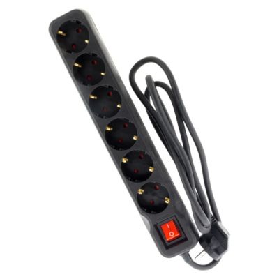 Multiprise Schuko + interrupteur 6x16A 14m Zenitech - vue 1
