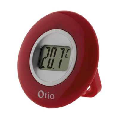Thermomètre digital intérieur Otio rouge