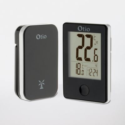Thermomètre digital intérieur Otio noir sans fil