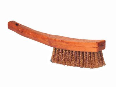 Brosse peigne à long manche garnissage bronze