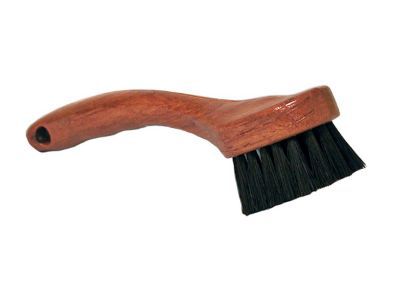 Brosse ronde en soie naturelle manche en résine