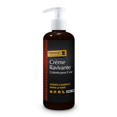 Crème ravivante cuir brun foncé Henson & Co 250ml