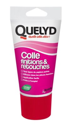 Colle spéciale finitions et retouches Quelyd pâte tube 100g