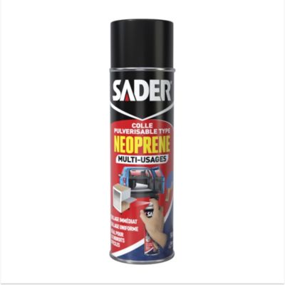 Colle Néoprène À Pulvérisation 500ml Sader Le Flacon De 500ml