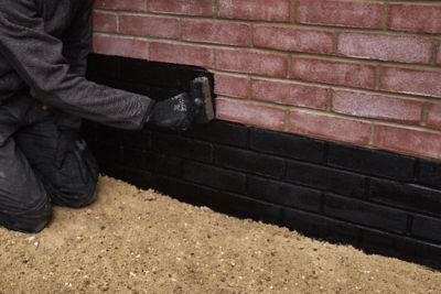 Etanchéité Bostik Membrane d'Imperméabilisation Bitumeuse Liquide pour Sols et Murs 10L