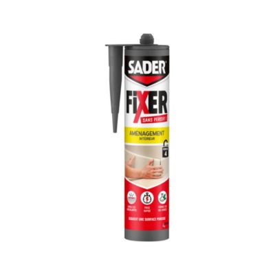 Colle de fixation Sader Fixer Sans Percer Aménagement intérieur 280ml