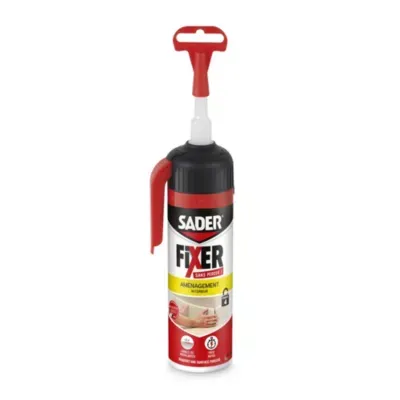 Colle de fixation Sader Fixer Sans Percer Aménagement intérieur 100ml