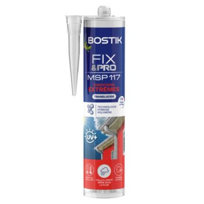 Colle De Fixation Msp 117 Conditions Extrêmes Translucide 290 Ml Bostik