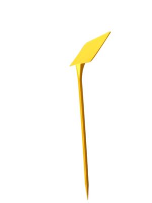 Lot de 2 étiquettes jaune Jany France 45cm