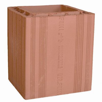 Boisseau brique de ramonage alvéolé 20 x 20 x 33 cm