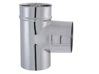 JONCOUX Tuyau TYRAL INOX 304 Diam. 125 Té 90 deg. double emboitement