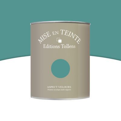 Peinture murs et boiseries Tollens Mise en teinte jade mat velours 1L