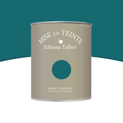 Peinture murs et boiseries Tollens Mise en teinte vert empire mat velours 1L