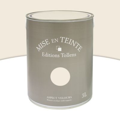 Peinture murs et boiseries Tollens Mise en teinte ceruse mat velours 3L