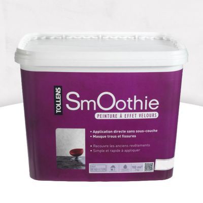  Peinture   effet smoothie Base Blanche  2kg Castorama 