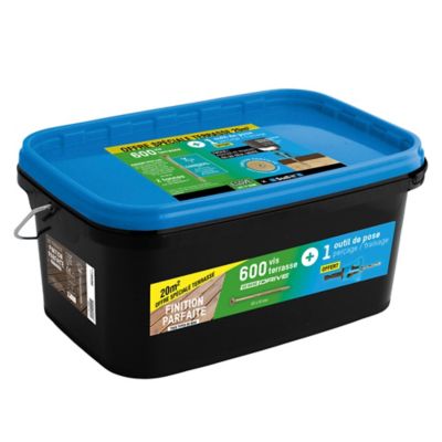 Vis bois 5 x 50 mm Scell-It, lot de 600