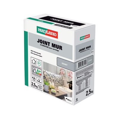 Joint mur hydrofugé Parexlanko granit 2,5 kg