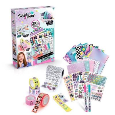 Recharge scrapbooking Canal Toys Studio 3-en-1 violet avec papiers et autocollants
