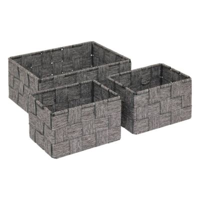 Five Lot de 3 Paniers de Rangement Lise 22cm Gris - vue 2