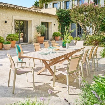 Table de jardin 10 places Axiome extensible Hespéride - vue 7