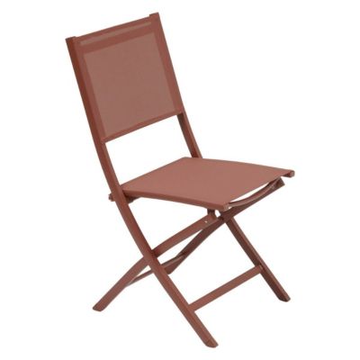 Lot de 4 Chaises de jardin Essentia pliables acajou Hespéride - vue 5