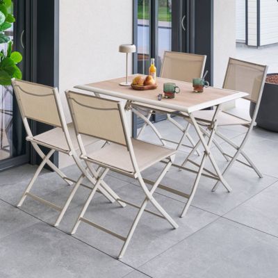 Table de jardin pliante 4 places 110x71cm AZUA Hespéride - vue 7
