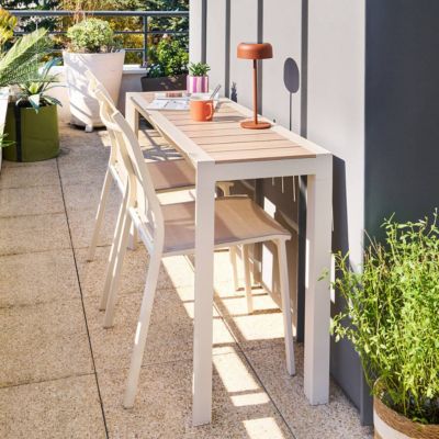 Table de jardin 2 places Evasion lin Hespéride - vue 8