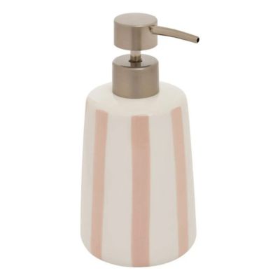 Five Distributeur de Savon en Céramique Strio 17cm Rose - vue 2