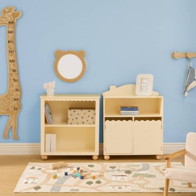 Bibliothèque Enfant Bouli 2 Niveaux Beige 60x30x65 cm - Atmosphera Créateur d'intérieur