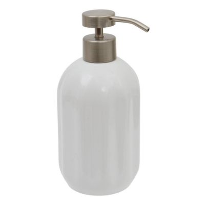 Five Distributeur de Savon en Grès Suny Colorama 450ml Blanc - vue 2