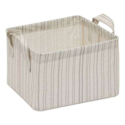 Five Panier de Rangement Pliable Silnéa 25cm Beige Lin - vue 2