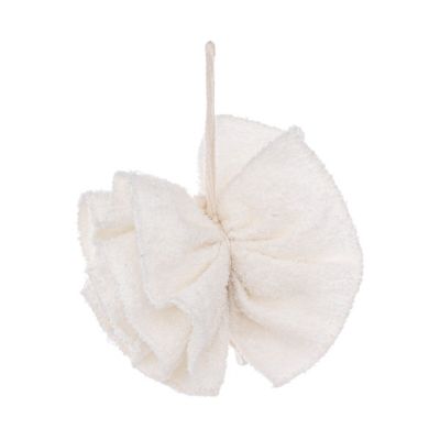 Fleur de bain et douche en viscose, coloris blanc, Display 5Five