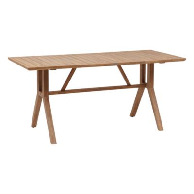 Table haute de jardin 8 personnes Papouasie coloris tahini Hespéride L.210 x l.95 x H.95 cm