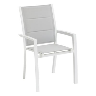Fauteuil de jardin Allure glacier et blanc Hespéride