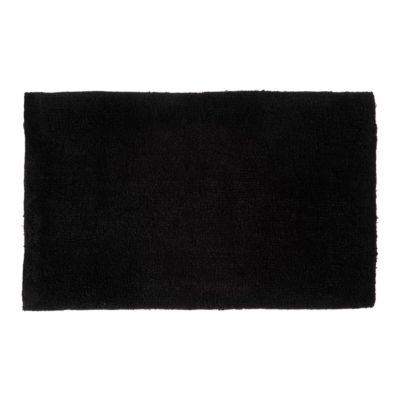 Tapis de bain réversible effet bouclette 50x80 cm coloris noir, 5Five