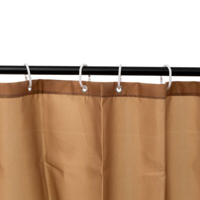 Rideau de douche coloris tabac L.180xH.200 cm, 5Five