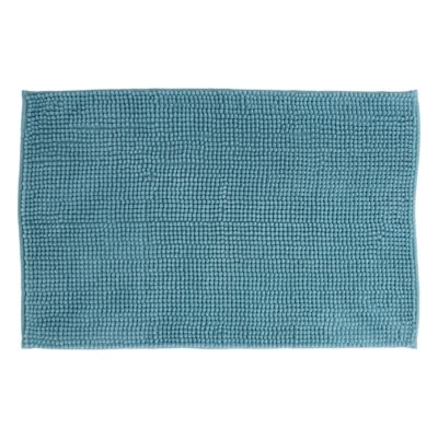 Tapis de bain chenille 50x80 cm, bleu artic, 5Five