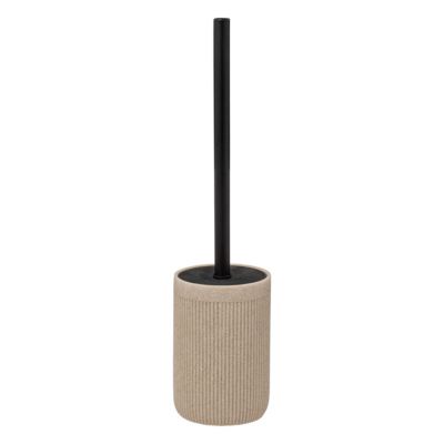 Brosse WC et pot, coloris lin, 5Five Onyx