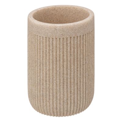 Gobelet pour salle de bains, coloris lin, 5Five Onyx