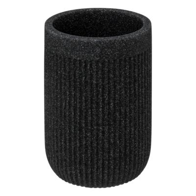 Gobelet pour salle de bains, coloris ardoise, 5Five Onyx