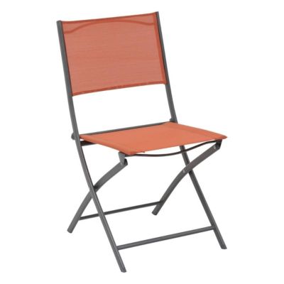 Lot de 4 chaises de jardin pliantes Modula ambre et Hespéride