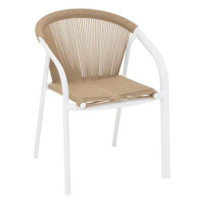 Fauteuil de jardin Riu miel et blanc Hespéride