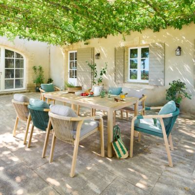 Table de jardin Deona 8 places en acacia Hespéride - vue 7