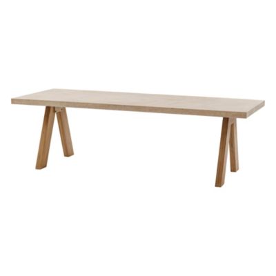 Table de jardin 8 personnes Venizia coloris acacia Hespéride L.250 x l.100 x H.76 cm