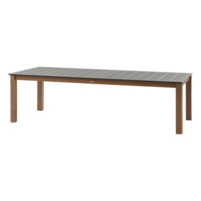 Table de jardin extensible 10-14 personnes Miceira coloris miel et graphite Hespéride L.266/395 x l.110 x H.75 cm