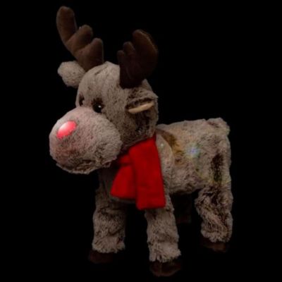Peluche animée renne Feeric Lights & Christmas H40 cm