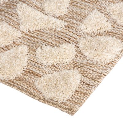 Tapis à motif Hanae beige L.230 x l.150 cm