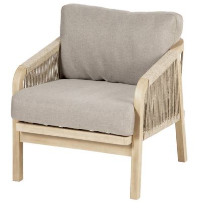 Fauteuil de salon de jardin Papouasie en acacia Hespéride - vue 6